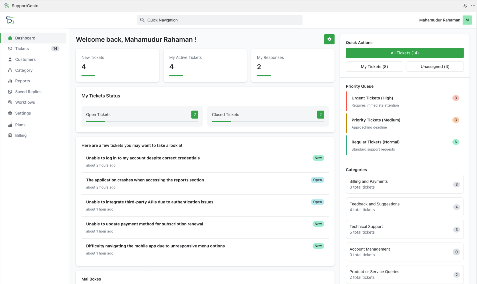 at-a-look Support Genix