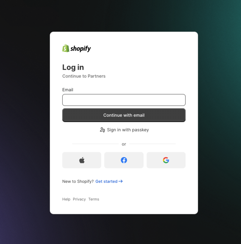 Log In to Your Shopify Account