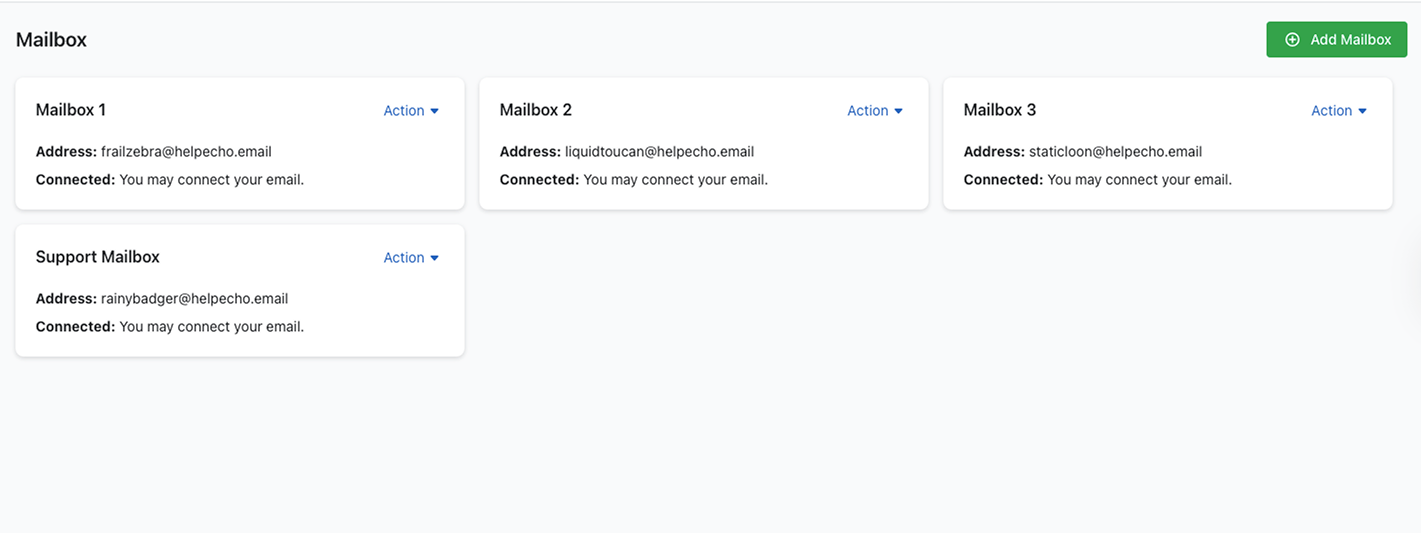 Mailbox Settings